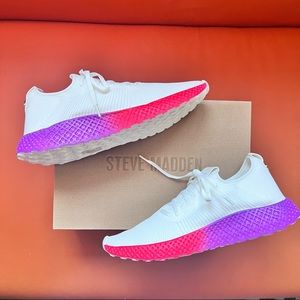 STEVE MADDEN Riser Multicolor Mesh Sock Sneakers